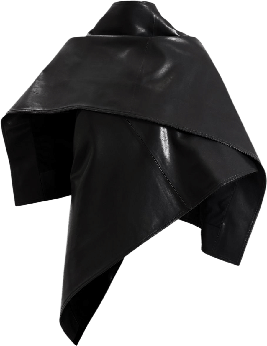 Sleek Leather Cape