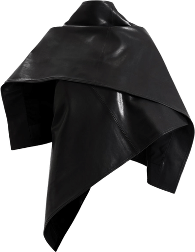 Sleek Leather Cape