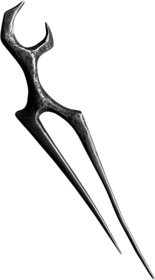 Brutalist Czechoslovakian Sculptural Sterling Silver Hairpin