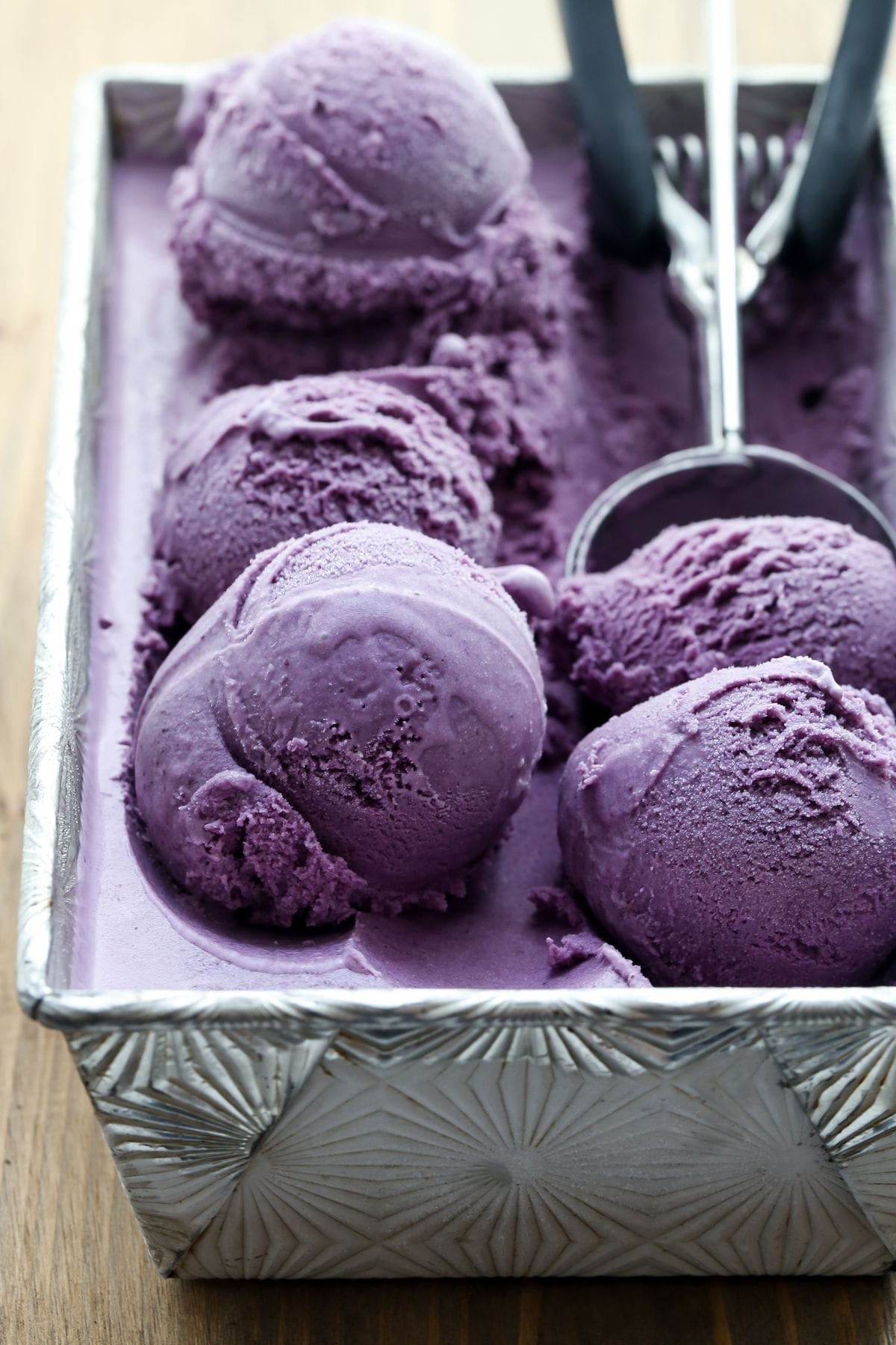 blueberry ice cream.
