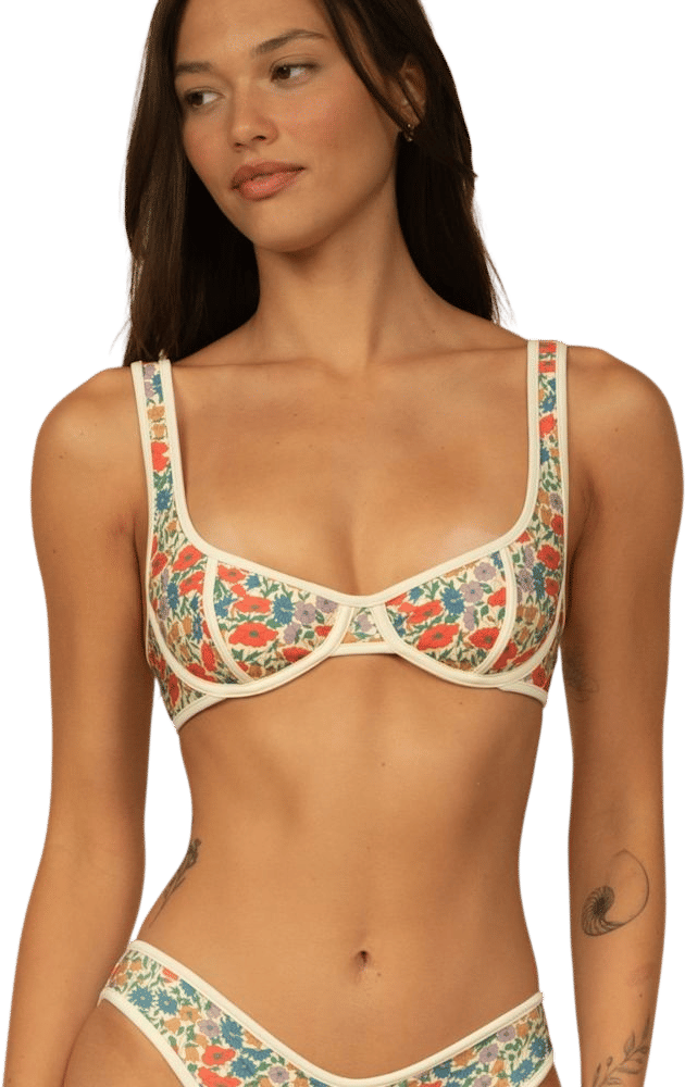 Montce Swim Florencia Floral Romy Bikini Top
