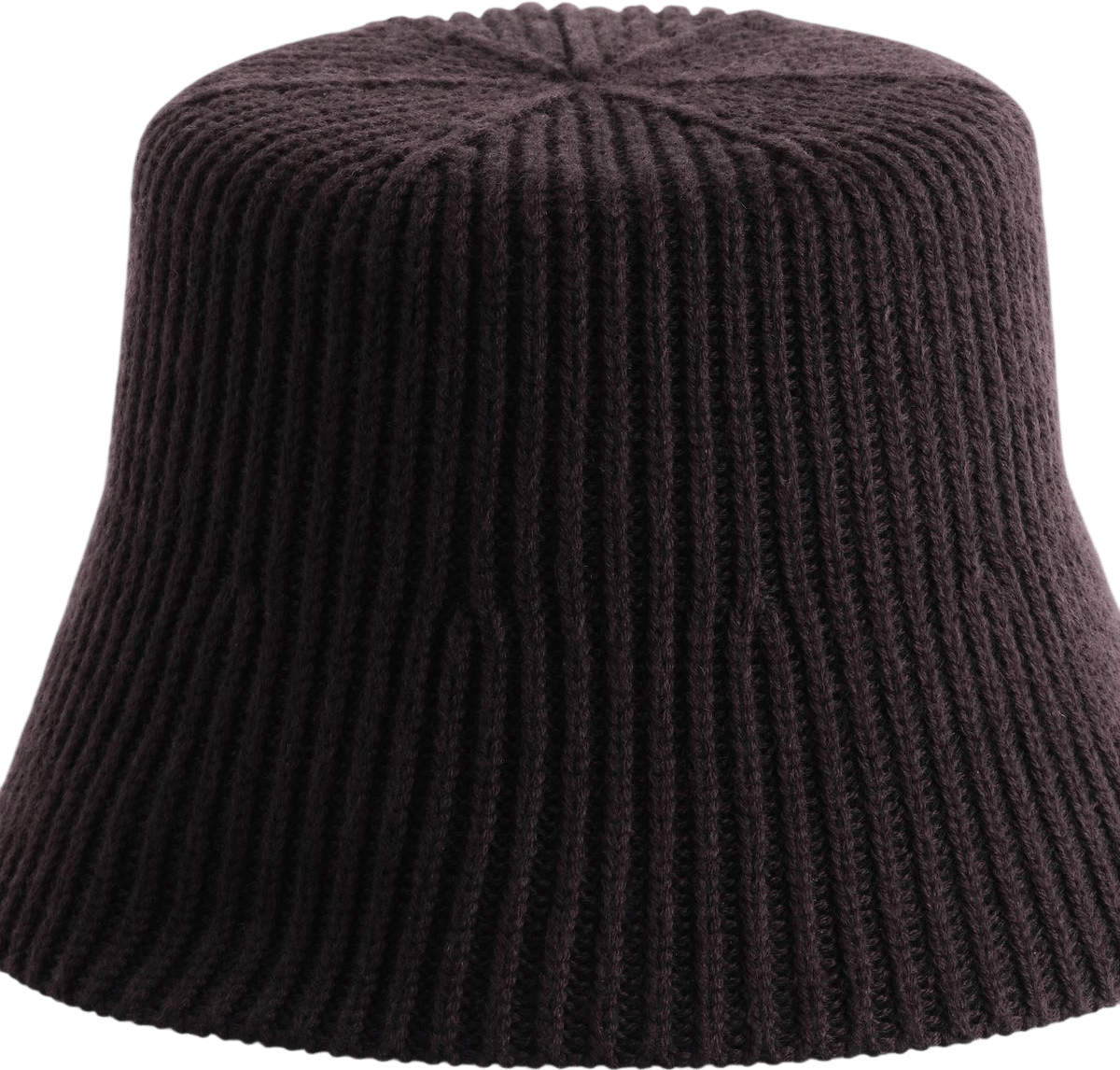 Ribbed Wool-Blend Bucket Hat
