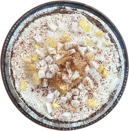 coconut pineapple icebox pie w/ tajín