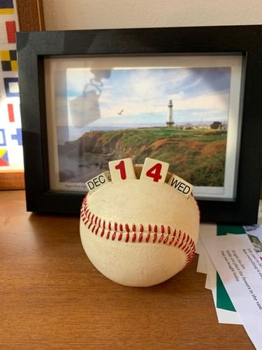 Vintage Russ Berrie and Co Baseball Perpetual Calendar