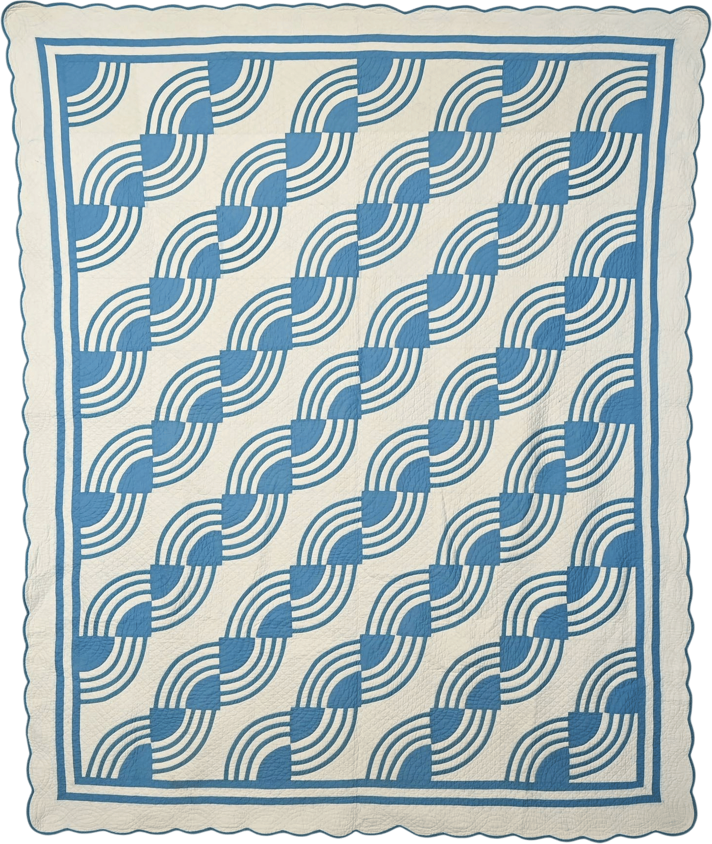 Swirling Fans Quilt (circa 1920)