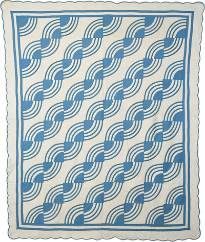 Swirling Fans Quilt (circa 1920)