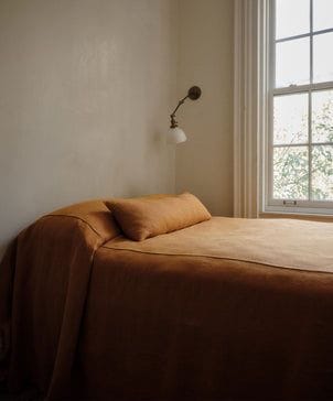 Repose Linen Bedcover - Turmeric