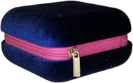 cobalt velvet jewels case