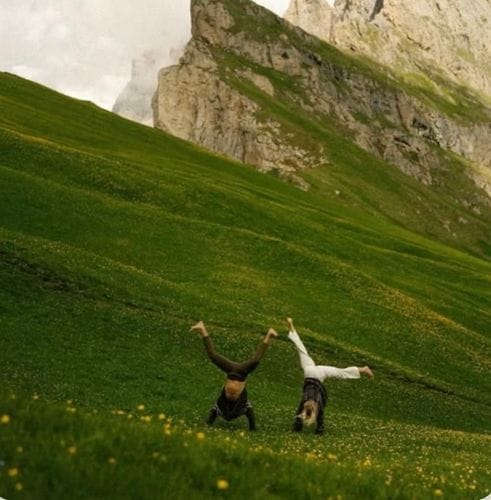 touching grass, actually