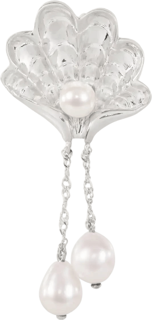Venus from a Shell Convertible Brooch Silver Charm