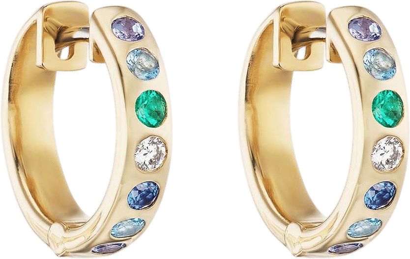 Gemma Hoop Multi Earrings