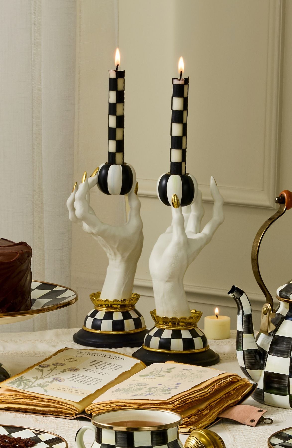 Haunted House Spooky Hand Candle Holder