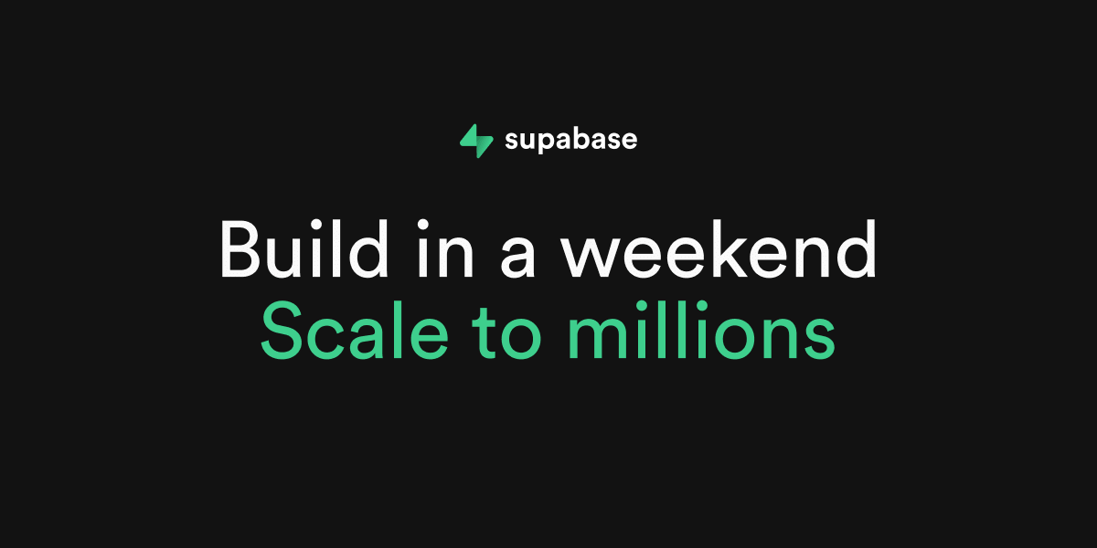 Supabase: The Postgres Development Platform