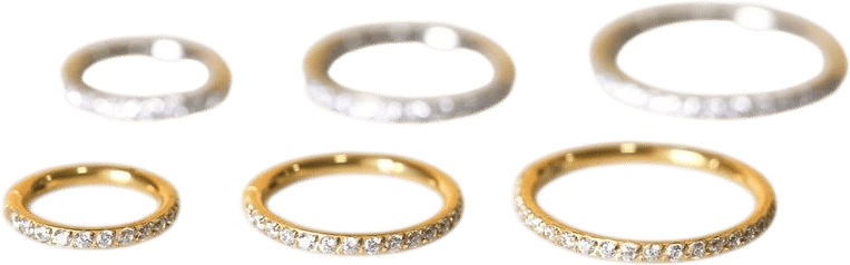 18G 16G CZ Clicker Hinged Segment Ring