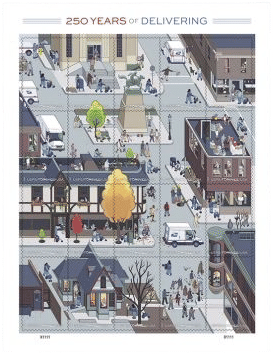 USPS 250 Years of Delivering Forever Stamps
