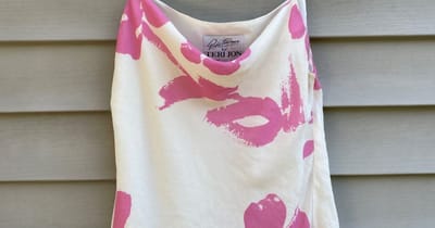 Vintage Bias Cut Silk Floral Tank