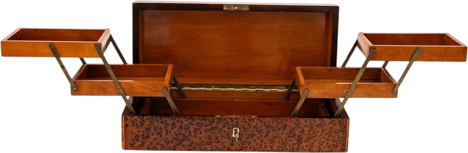 vintage maple cigar/cigarette box