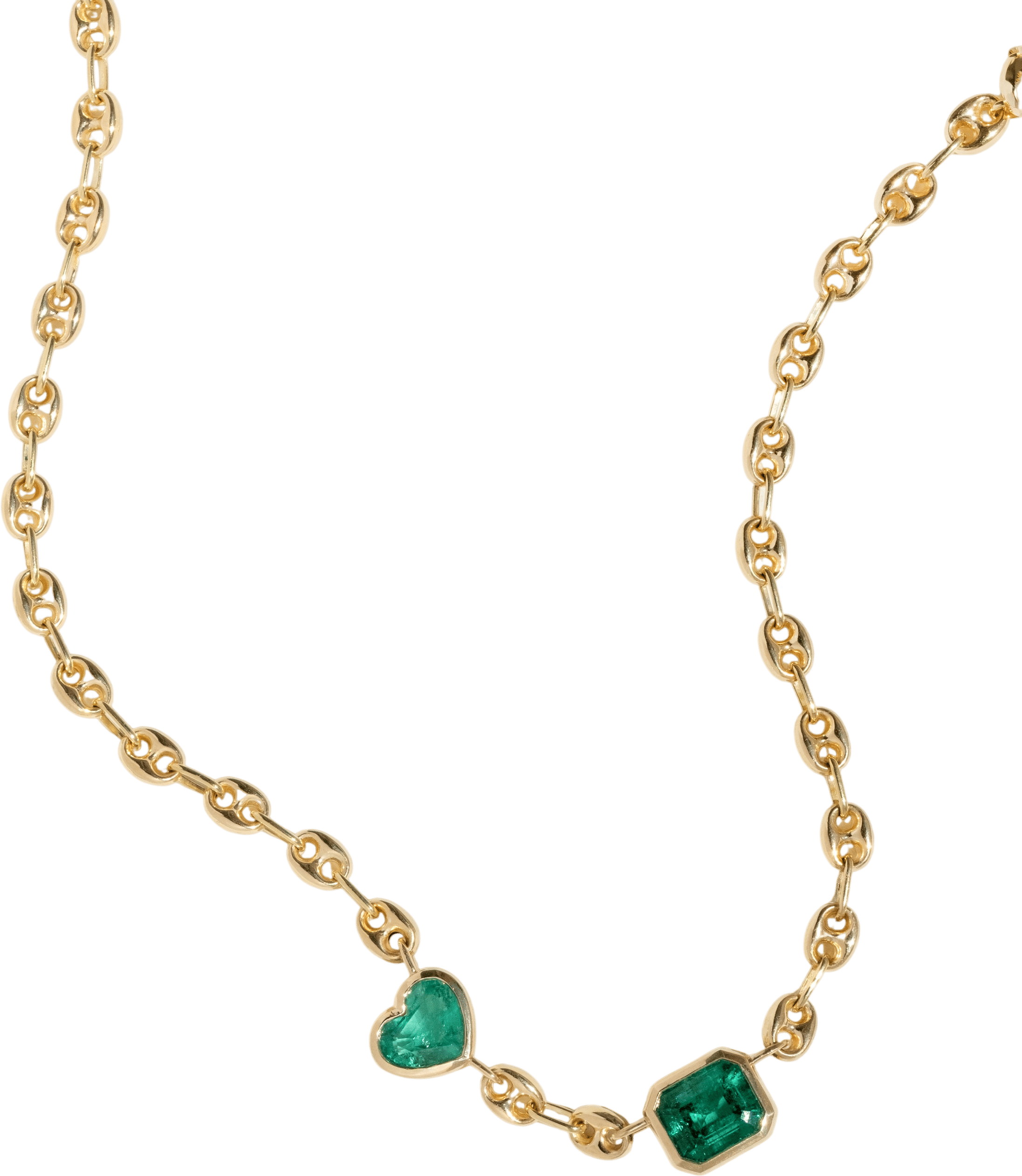 Custom Emerald Necklace for Nancy with Heirloom Emeralds