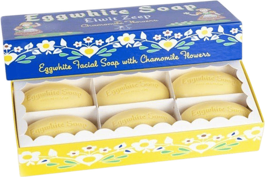 Eggwhite and Chamomile Facial Soap Gift Box - Set of 6