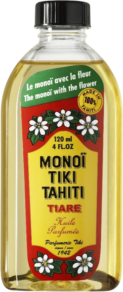 monoi tiki tahiti, tiare