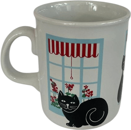 Vintage Sadler Black Cat by Window Mug