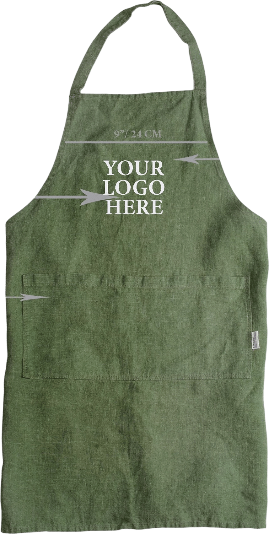 Embroidered Linen Apron