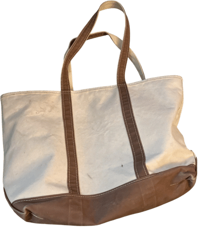 Leather-Trimmed Boat and Tote