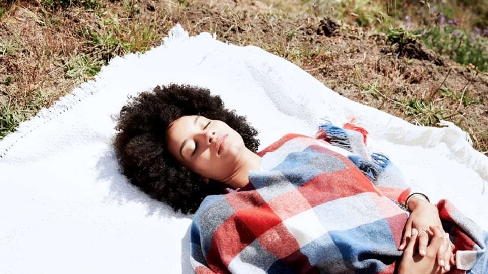 Sit or lay outside and feel the sunshine on your face