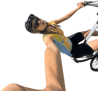 safetly going downhill on a bike