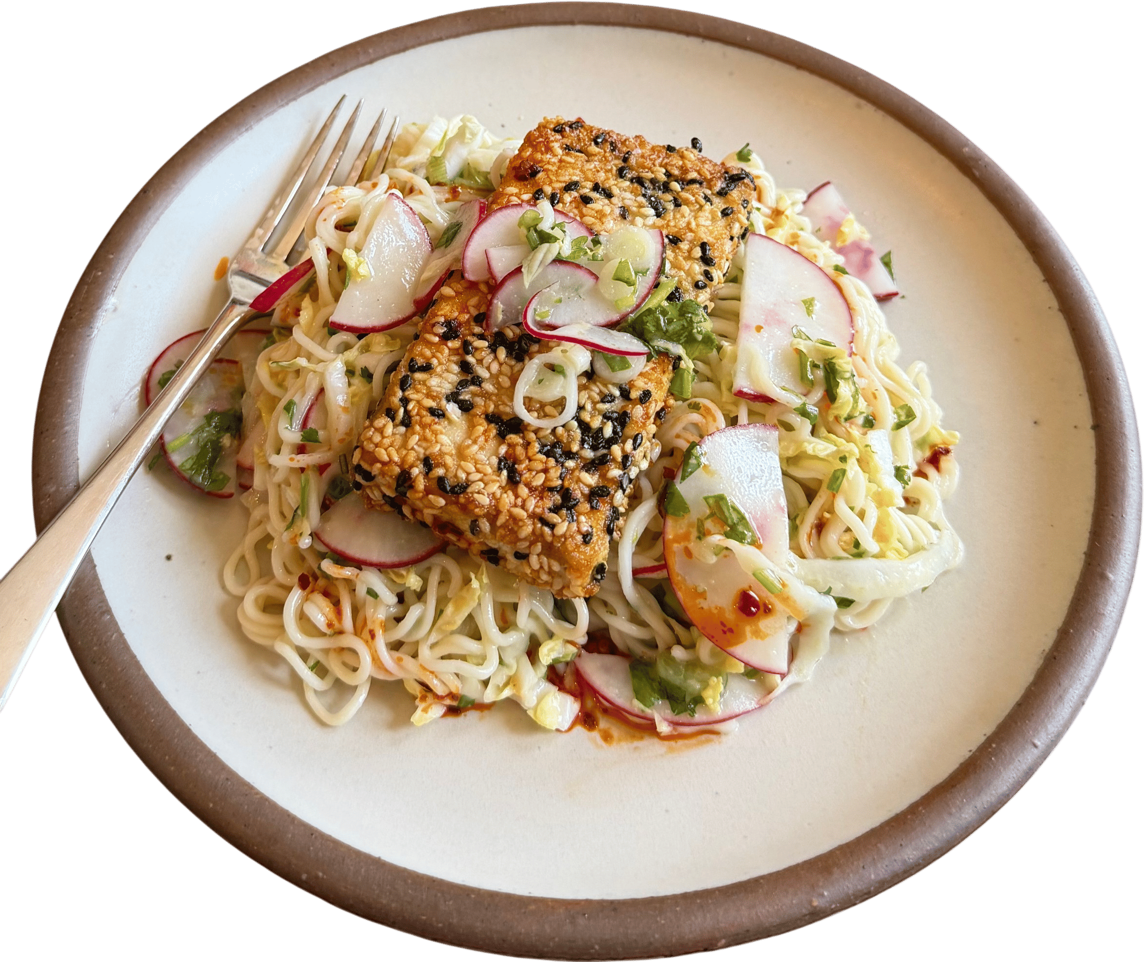 The Dish - Lemony Sesame Noodles with Crispy Tofu Recipe