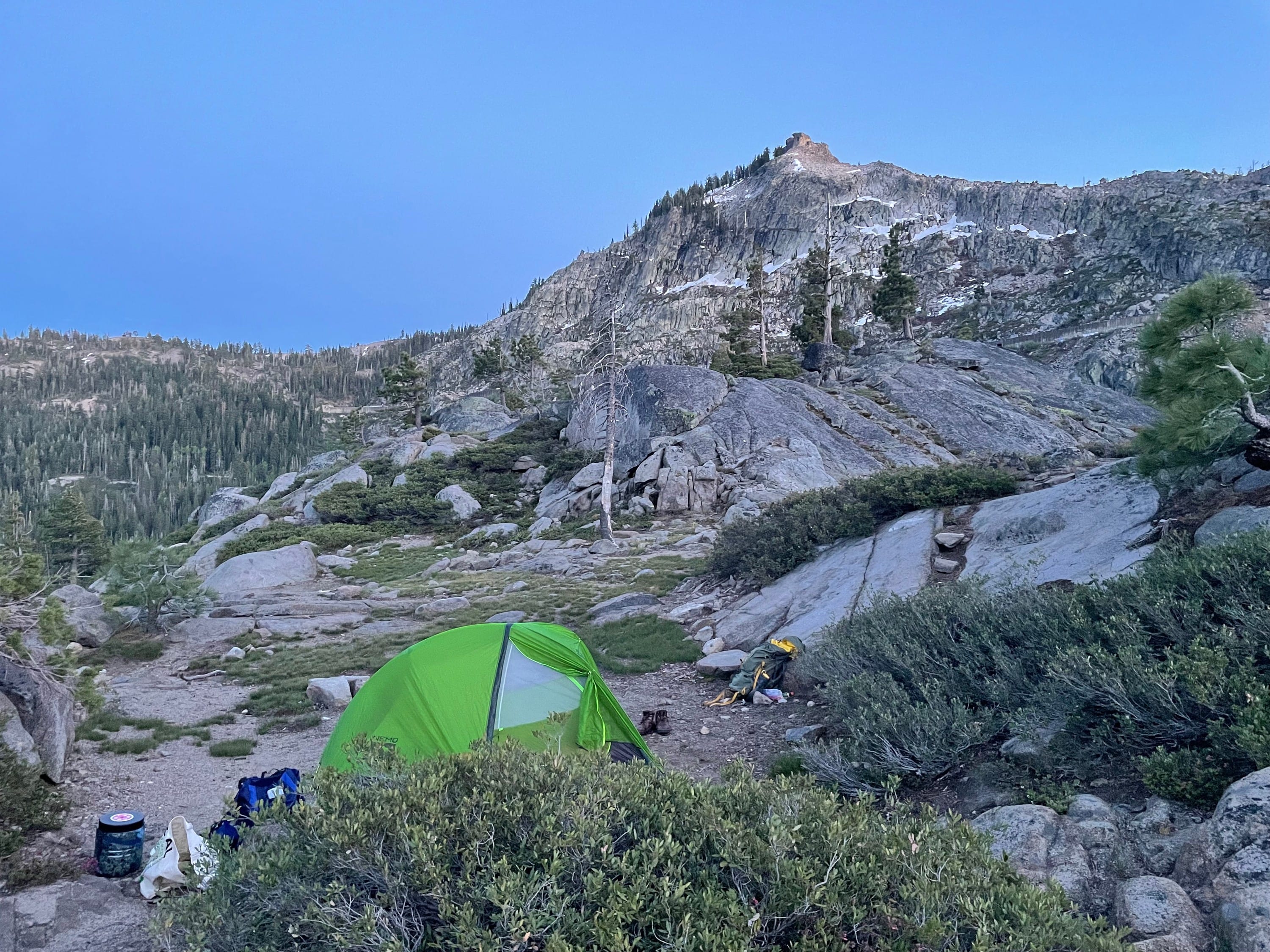 dispersed camping in a national forest