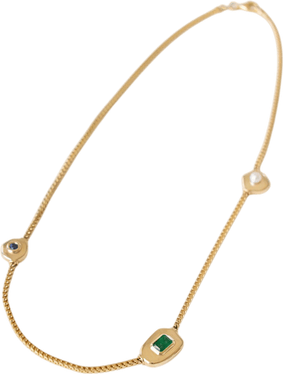 Triad Floating Gemstone Necklace