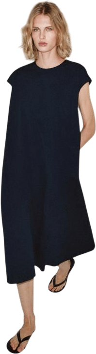 ZW COLLECTION POPLIN MIDI DRESS
