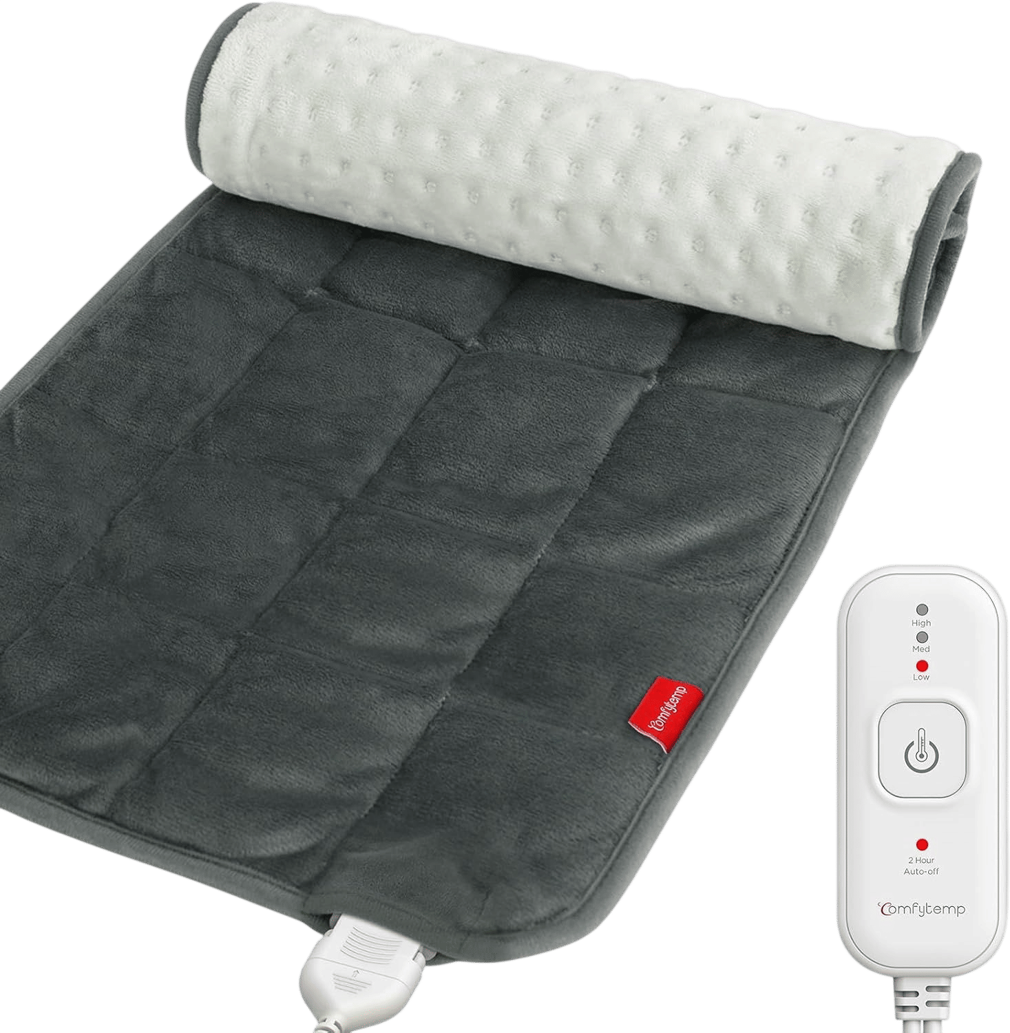Comfytemp Weighted Heating Pad, 2.2 lb HSA Neck Shoulder Heated Pad, 2H Auto-Off, 12x24, Gray