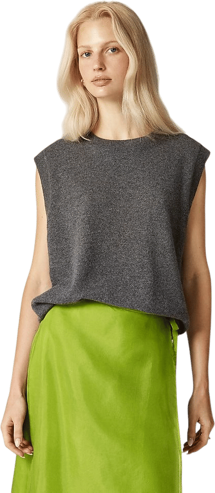 Cashmere relaxed sweater-vest