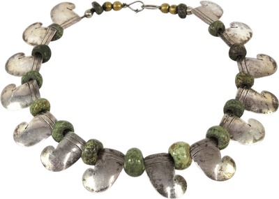 Chato Castillo Taxco Silver & Jade Necklace