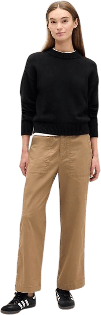 Gap Factory High Rise Easy Wide-Leg Khakis