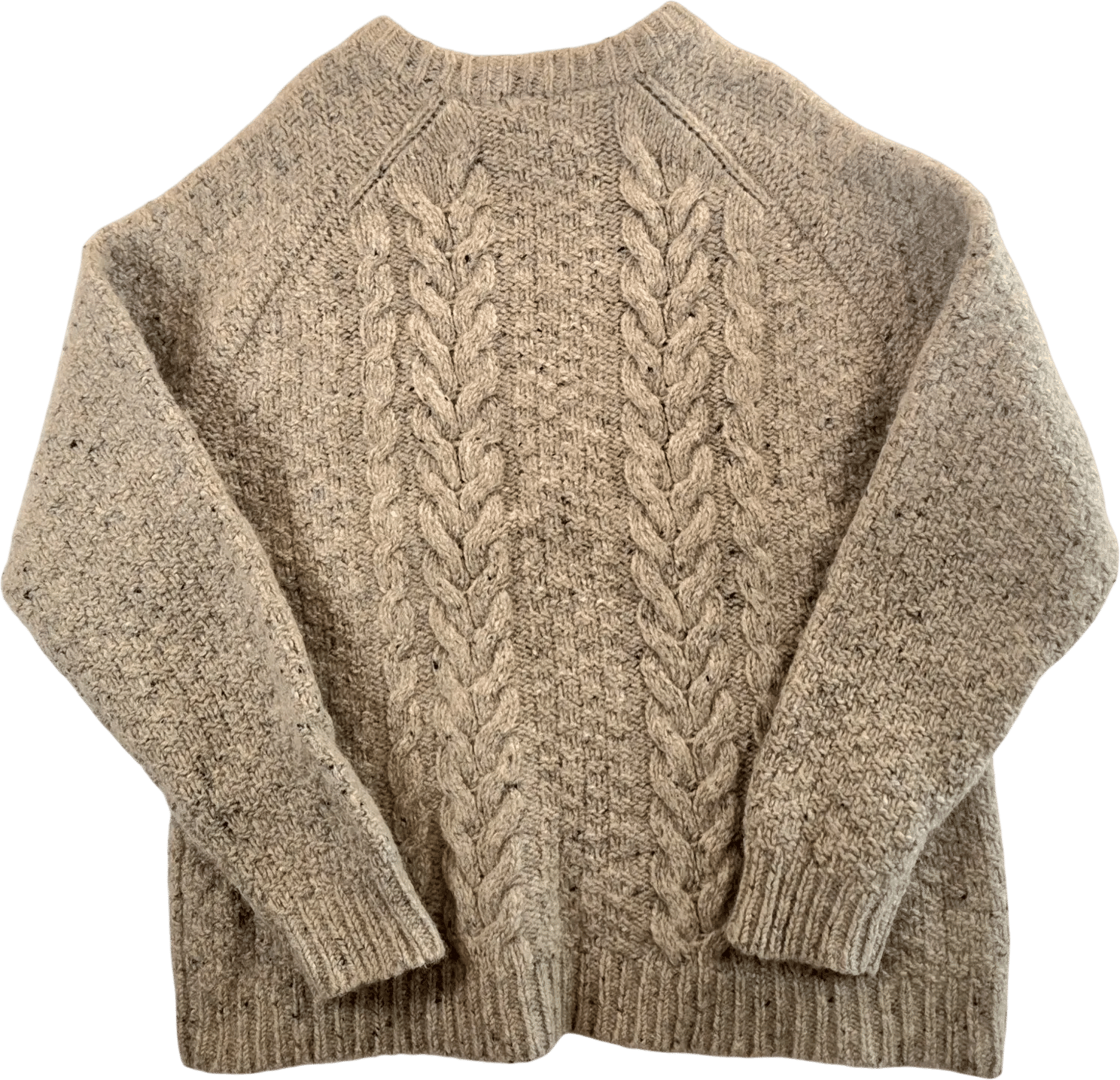 Wool Cable Knit Fisherman's Sweater