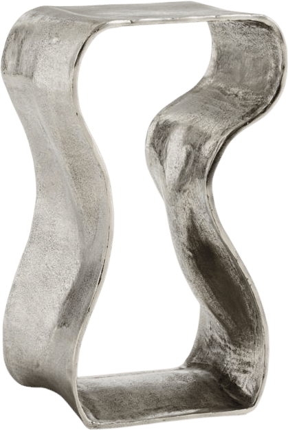 cast aluminum side table