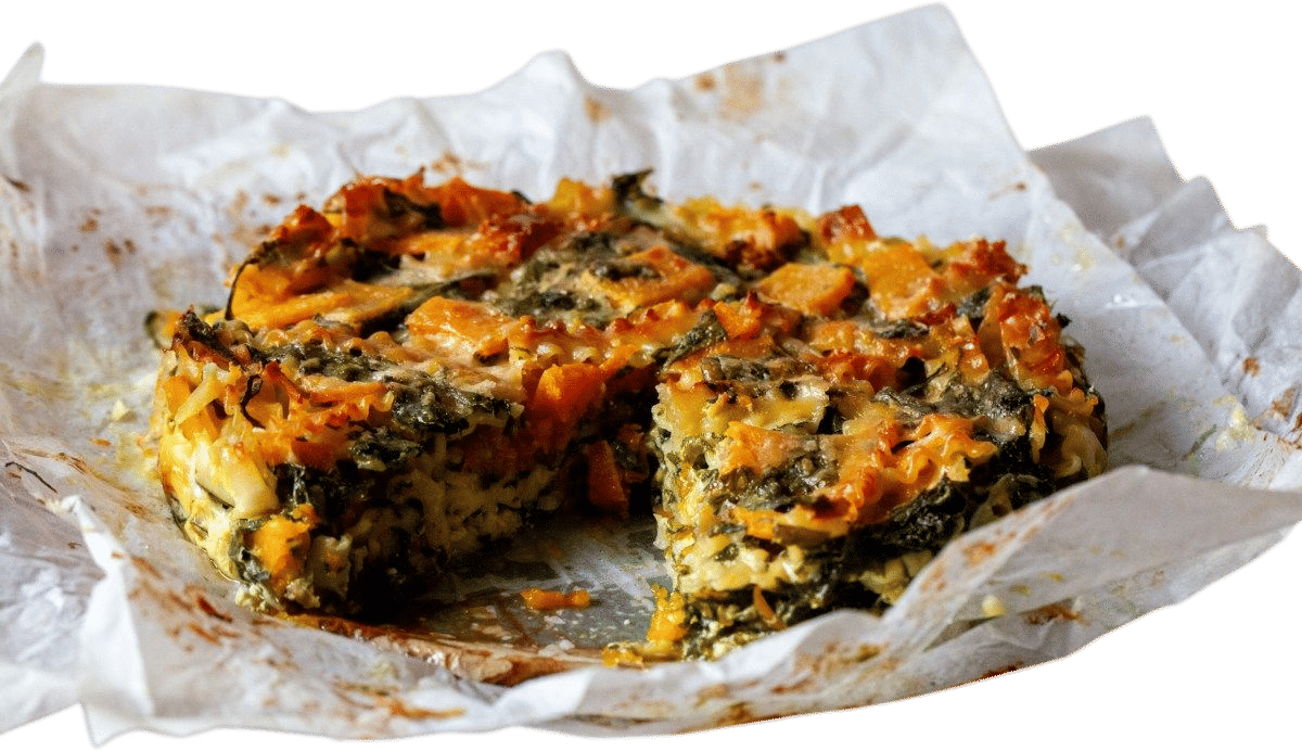 Squash and Spinach Pasta Bake Recipe