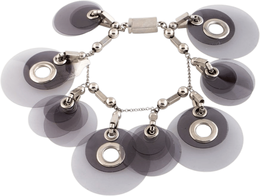 Sequin Paillettes Charm Bracelet