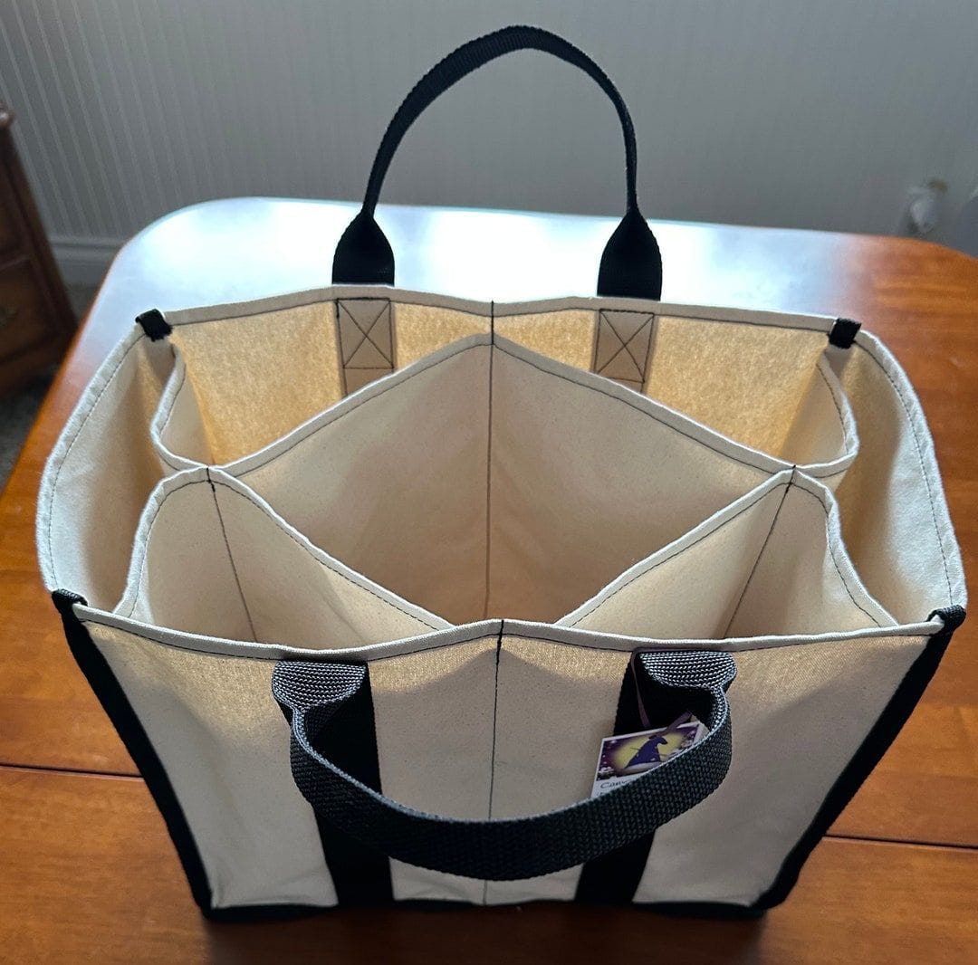 Canvas Grocery Bag With Dividers, Farmer’s Market, Heavy Duty Utility Tote - Etsy Singapore