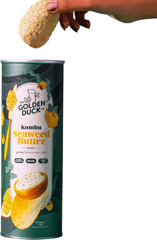 Seaweed butter chips