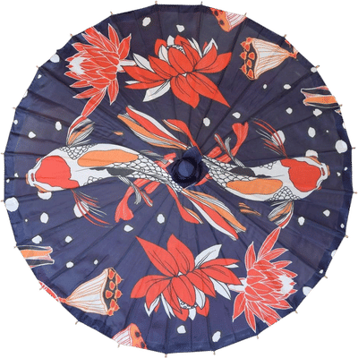 Midnight Koi Parasol