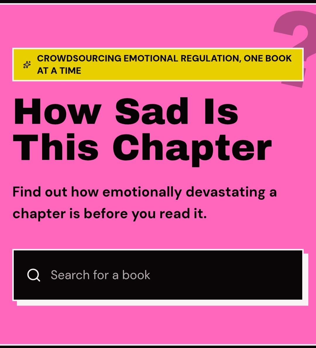 How Sad Is This Chapter