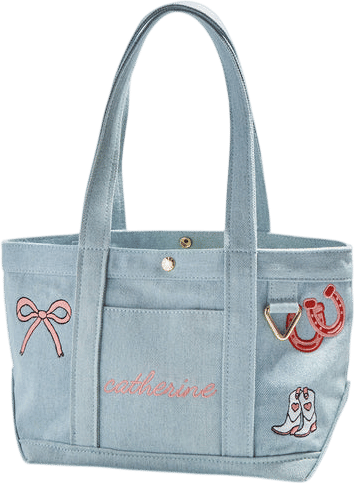 Baublebar Icon Custom Canvas Tote Bag