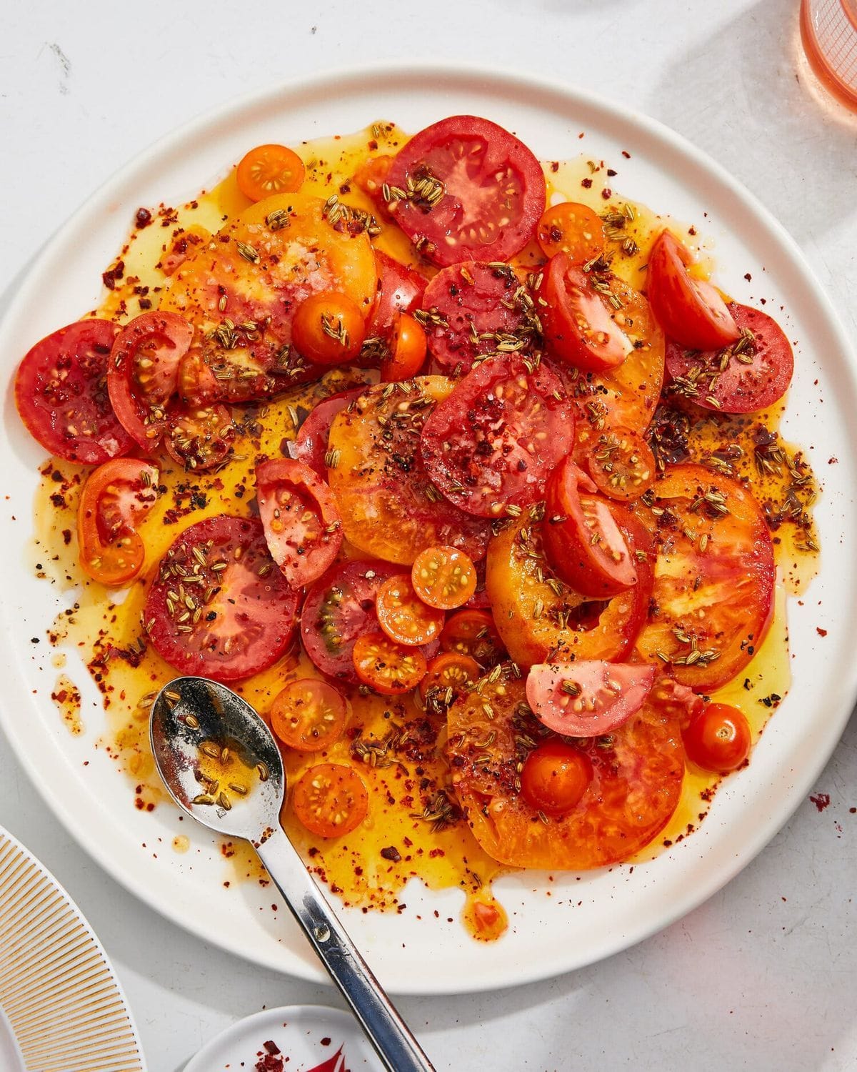 Tomatoes Dressed in Toasted Fennel and Anchovy Recipe