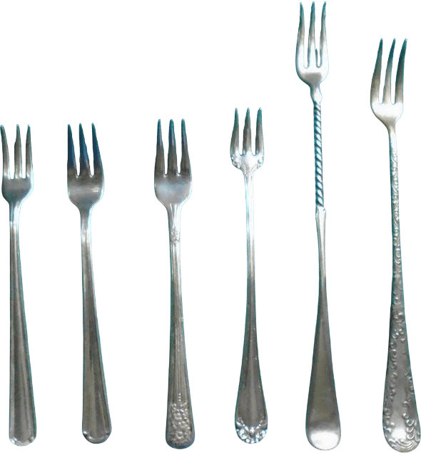 vintage oyster forks