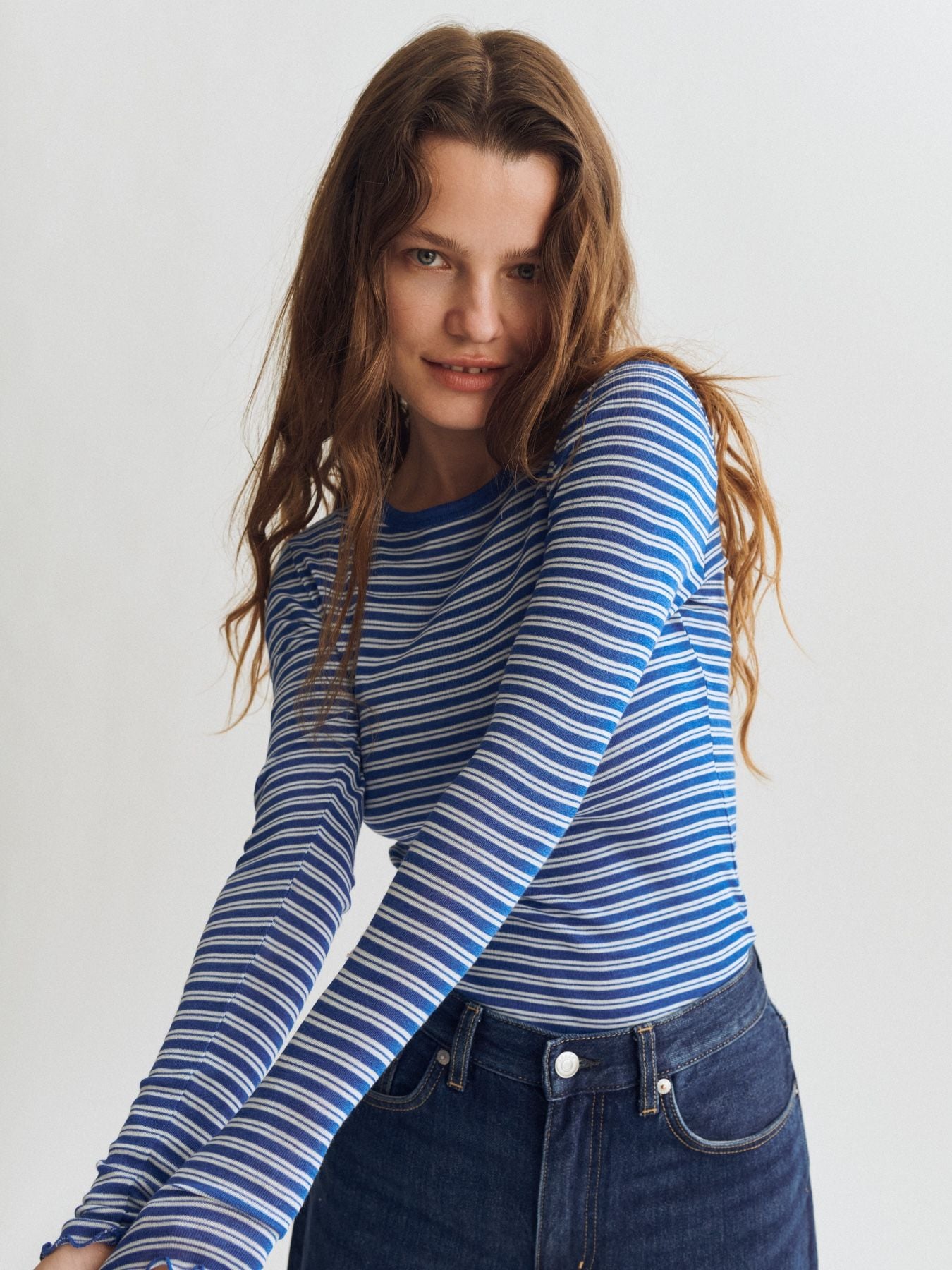 Women's Merino Wool and Silk High Round Neck Shirt