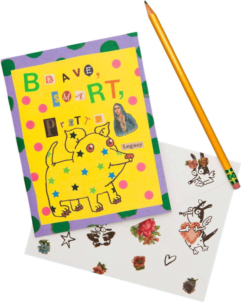 brave smart pretty card